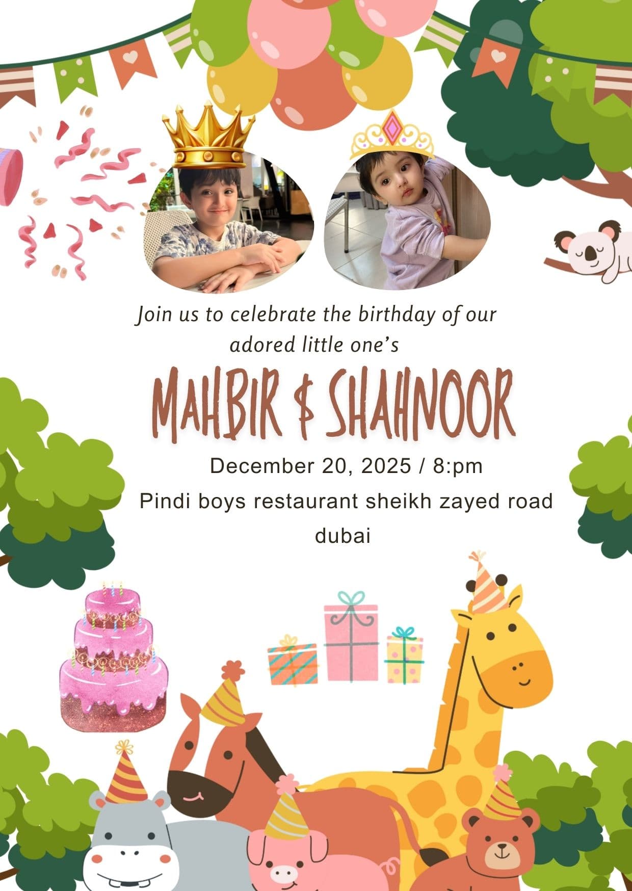 Birthday Invitation Card